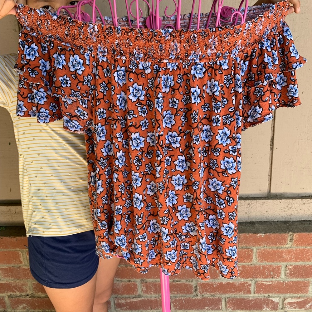 American Rag Cie Floral Shirt Plus Size